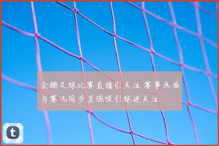 企鹅足球比赛直播引关注 赛事画面与赛况同步呈现吸引球迷关注